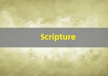 Scripture 
