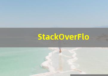 StackOverFlo