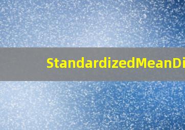 StandardizedMeanDiff
