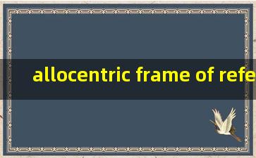 allocentric frame of reference