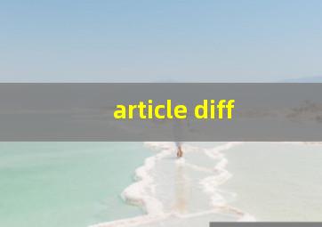 article diff
