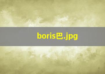 boris巴