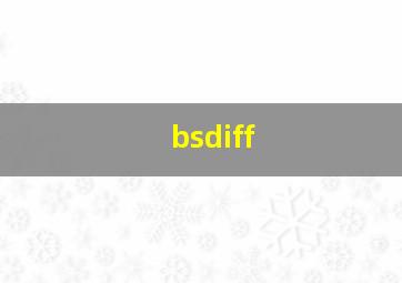bsdiff