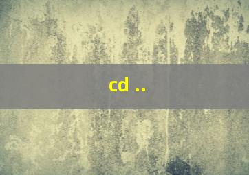 cd ..