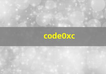 code0xc