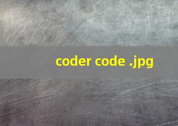 coder code 