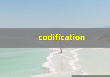 codification