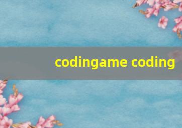 codingame coding