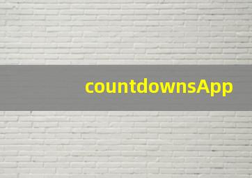 countdownsApp