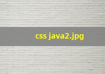 css java