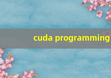 cuda programming