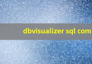 dbvisualizer sql com
