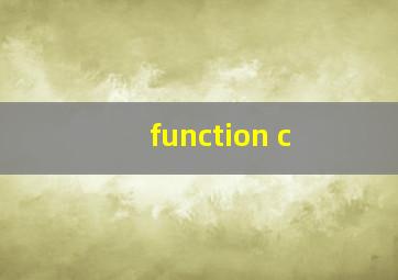 function c