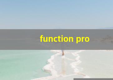 function pro
