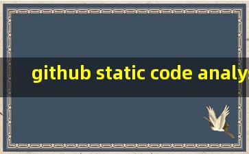 github static code analysis