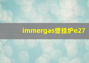 immergas壁挂炉e27