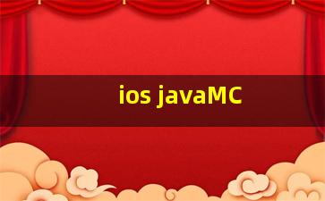 ios javaMC 