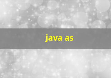 java as