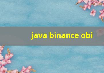 java binance obi