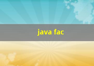 java fac