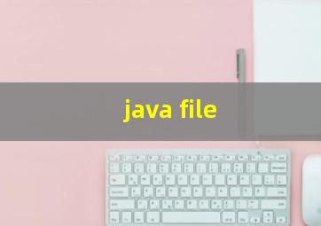java file