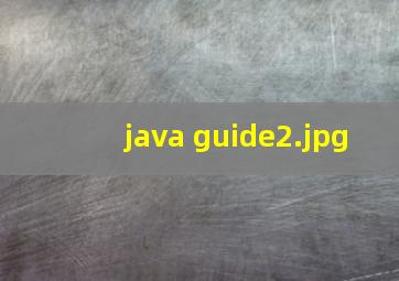 java guide