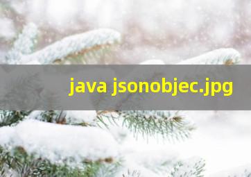 java jsonobjec