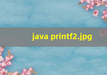 java printf