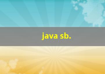 java sb.