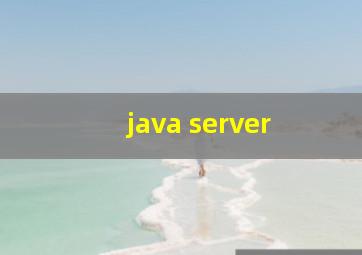 java server 