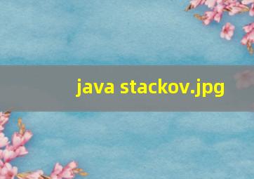 java stackov