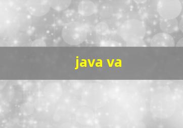 java va