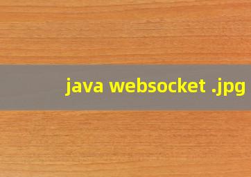 java websocket 