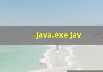 java.exe jav