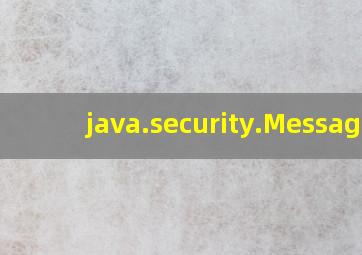 java.security.Message