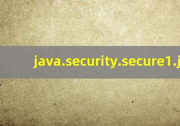 java.security.secure