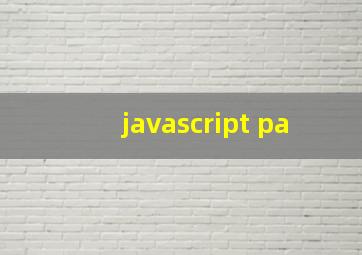 javascript pa