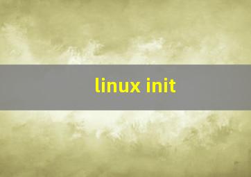 linux init