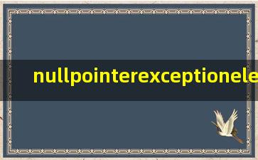nullpointerexceptionelementcannotbemap