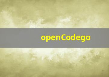openCodego