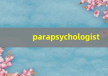 parapsychologist