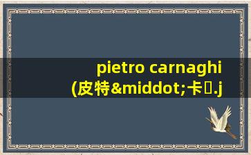 pietro carnaghi(皮特·卡�