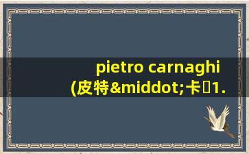 pietro carnaghi(皮特·卡�