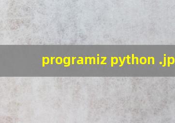 programiz python 
