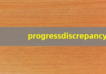 progressdiscrepancy