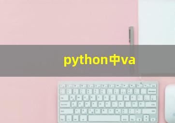 python中va