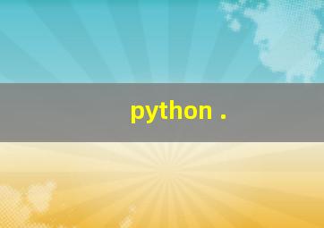 python .