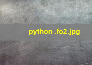 python .fo
