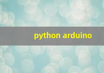 python arduino
