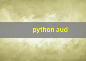 python aud